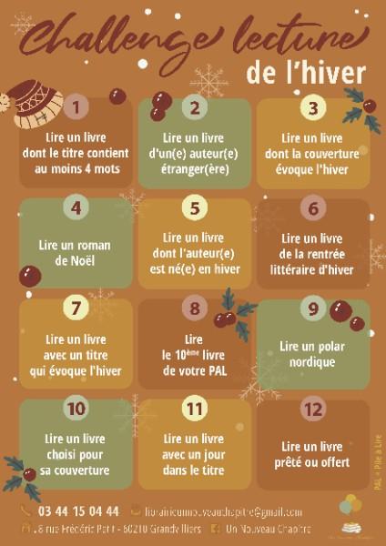 NOUVEAU CHALLENGE DE LECTURE