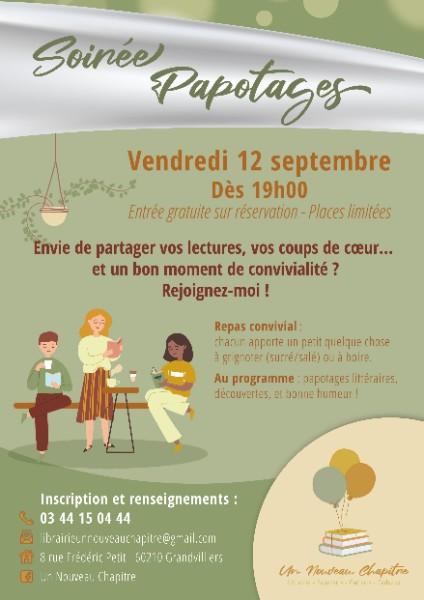 LANCEMENT DE LA PREMIERE SOIREE PAPOTAGES 