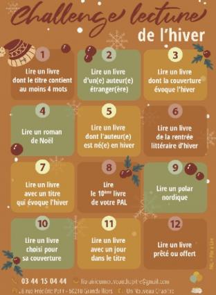 NOUVEAU CHALLENGE DE LECTURE